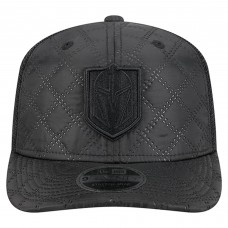 Бейсболка Vegas Golden Knights New Era Black Quilted Nylon 9SEVENTY
