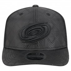 Бейсболка Carolina Hurricanes New Era Black Quilted Nylon 9SEVENTY