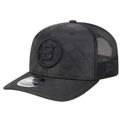 Бейсболка Boston Bruins New Era Black Quilted Nylon 9SEVENTY