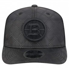 Бейсболка Boston Bruins New Era Black Quilted Nylon 9SEVENTY