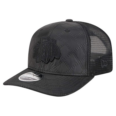 Бейсболка Chicago Blackhawks New Era Black Quilted Nylon 9SEVENTY