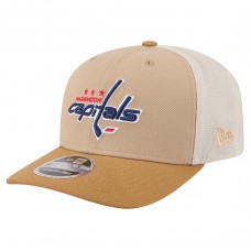 Бейсболка Washington Capitals New Era Tan/Light Brown Two-Tone Trucker 9SEVENTY Stretch Snap