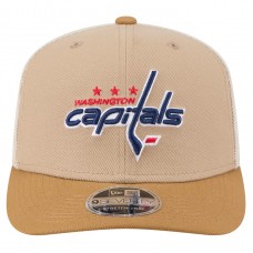 Бейсболка Washington Capitals New Era Tan/Light Brown Two-Tone Trucker 9SEVENTY Stretch Snap