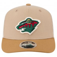 Бейсболка Minnesota Wild New Era Tan/Light Brown Two-Tone Trucker 9SEVENTY Stretch Snap