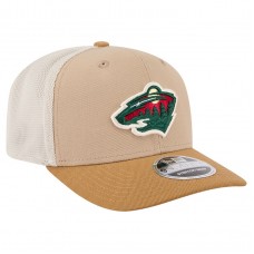 Бейсболка Minnesota Wild New Era Tan/Light Brown Two-Tone Trucker 9SEVENTY Stretch Snap