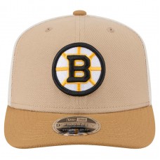 Бейсболка Boston Bruins New Era Tan/Light Brown Two-Tone Trucker 9SEVENTY Stretch Snap