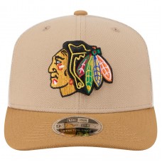 Бейсболка Chicago Blackhawks New Era Tan/Light Brown Two-Tone Trucker 9SEVENTY Stretch Snap Бейсболка Chicago Blackhawks New Era Tan/Light Brown Two-Tone Trucker 9SEVENTY Stretch Snap