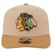 Бейсболка Chicago Blackhawks New Era Tan/Light Brown Two-Tone Trucker 9SEVENTY Stretch Snap