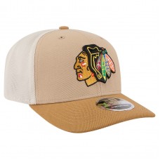 Бейсболка Chicago Blackhawks New Era Tan/Light Brown Two-Tone Trucker 9SEVENTY Stretch Snap Бейсболка Chicago Blackhawks New Era Tan/Light Brown Two-Tone Trucker 9SEVENTY Stretch Snap