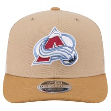 Бейсболка Colorado Avalanche New Era Tan/Light Brown Two-Tone Trucker 9SEVENTY Stretch Snap
