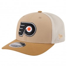 Бейсболка Philadelphia Flyers New Era Tan/Light Brown Two-Tone Trucker 9SEVENTY Stretch Snap
