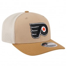Бейсболка Philadelphia Flyers New Era Tan/Light Brown Two-Tone Trucker 9SEVENTY Stretch Snap
