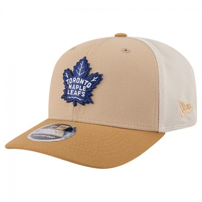 Бейсболка Toronto Maple Leafs New Era Tan/Light Brown Two-Tone Trucker 9SEVENTY Stretch Snap