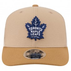 Бейсболка Toronto Maple Leafs New Era Tan/Light Brown Two-Tone Trucker 9SEVENTY Stretch Snap