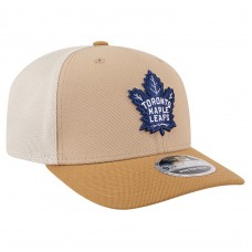 Бейсболка Toronto Maple Leafs New Era Tan/Light Brown Two-Tone Trucker 9SEVENTY Stretch Snap