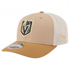 Бейсболка Vegas Golden Knights New Era Tan/Light Brown Two-Tone Trucker 9SEVENTY Stretch Snap
