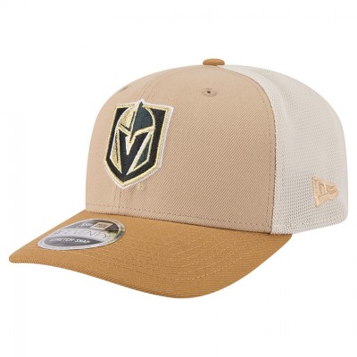 Бейсболка Vegas Golden Knights New Era Tan/Light Brown Two-Tone Trucker 9SEVENTY Stretch Snap