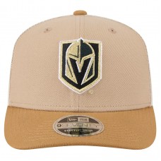 Бейсболка Vegas Golden Knights New Era Tan/Light Brown Two-Tone Trucker 9SEVENTY Stretch Snap