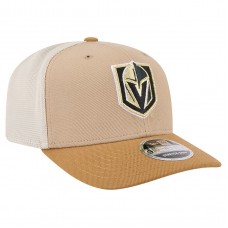 Бейсболка Vegas Golden Knights New Era Tan/Light Brown Two-Tone Trucker 9SEVENTY Stretch Snap