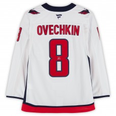 Игровая джерси Alexander Ovechkin Washington Capitals Autographed Fanatics Authentic White Road Fanatics Premium