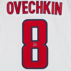 Игровая джерси Alexander Ovechkin Washington Capitals Autographed Fanatics Authentic White Road Fanatics Premium