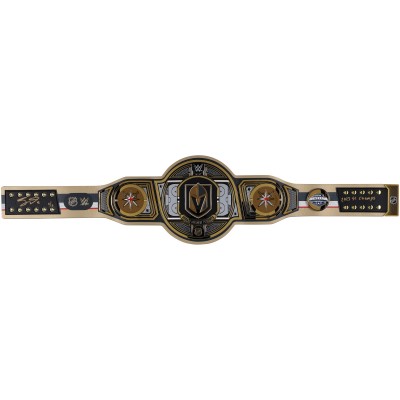 Jack Eichel Vegas Golden Knights Autographed Fanatics Authentic WWE Legacy Title Belt with 2023 SC Champs Inscription - Limited Edition of 5