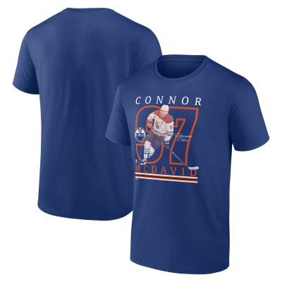 Футболка Edmonton Oilers Connor McDavid Fanatics Blue Player