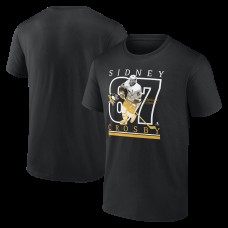 Футболка Pittsburgh Penguins Sidney Crosby Fanatics Black Authentic Stack Name & Number Футболка Pittsburgh Penguins Sidney Crosby Fanatics Black Authentic Stack Name & Number