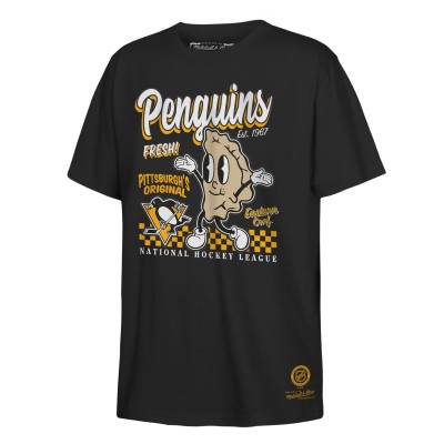 Футболка Подростковая Pittsburgh Penguins Mitchell & Ness Black Concession Stand