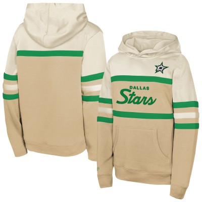 Подростковая Dallas Stars Mitchell & Ness Tan Head Coach Pullover Hoodie