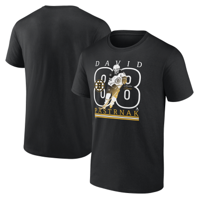 Футболка Boston Bruins David Pastrnak Black Player Show