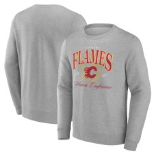 Calgary Flames Gray Reign Supreme Pullover Sweatshirt