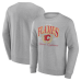 Calgary Flames Gray Reign Supreme Pullover Sweatshirt