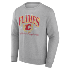 Calgary Flames Gray Reign Supreme Pullover Sweatshirt