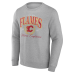Calgary Flames Gray Reign Supreme Pullover Sweatshirt