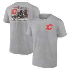 Calgary Flames Heather Gray Glory Skates T-Shirt