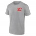 Calgary Flames Heather Gray Glory Skates T-Shirt