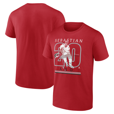 Футболка Carolina Hurricanes Sebastian Aho Red Show