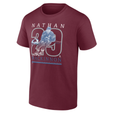 Футболка Colorado Avalanche Nathan MacKinnon Burgundy Player Show Футболка Colorado Avalanche Nathan MacKinnon Burgundy Player Show