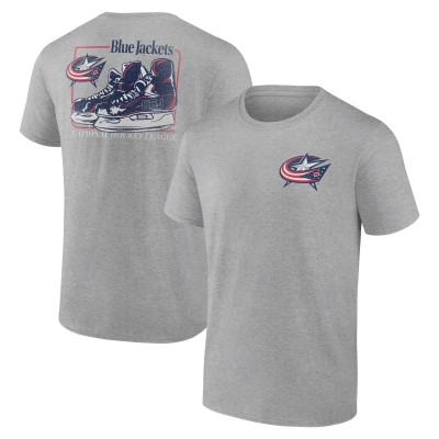 Columbus Blue Jackets Heather Gray Glory Skates T-Shirt