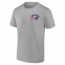 Columbus Blue Jackets Heather Gray Glory Skates T-Shirt