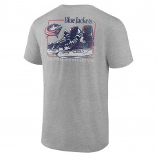 Columbus Blue Jackets Heather Gray Glory Skates T-Shirt