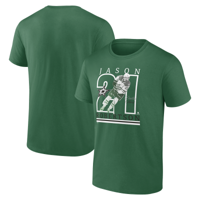 Dallas Stars Jason Robertson Kelly Green Player Show T-Shirt