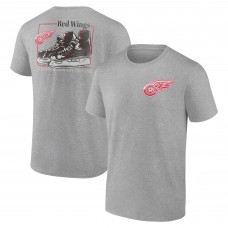 Detroit Red Wings Heather Gray Glory Skates T-Shirt