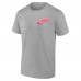Detroit Red Wings Heather Gray Glory Skates T-Shirt