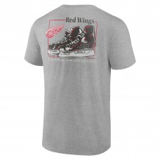 Detroit Red Wings Heather Gray Glory Skates T-Shirt