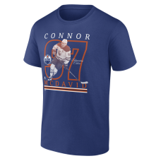 Футболка Edmonton Oilers Connor McDavid Royal Player Show Футболка Edmonton Oilers Connor McDavid Royal Player Show