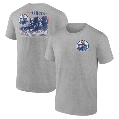 Футболка Edmonton Oilers Heather Gray Glory Skates