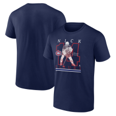 Футболка Montreal Canadiens Nick Suzuki Navy Player Show Футболка Montreal Canadiens Nick Suzuki Navy Player Show