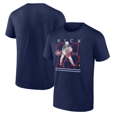 Футболка Montreal Canadiens Nick Suzuki Navy Player Show